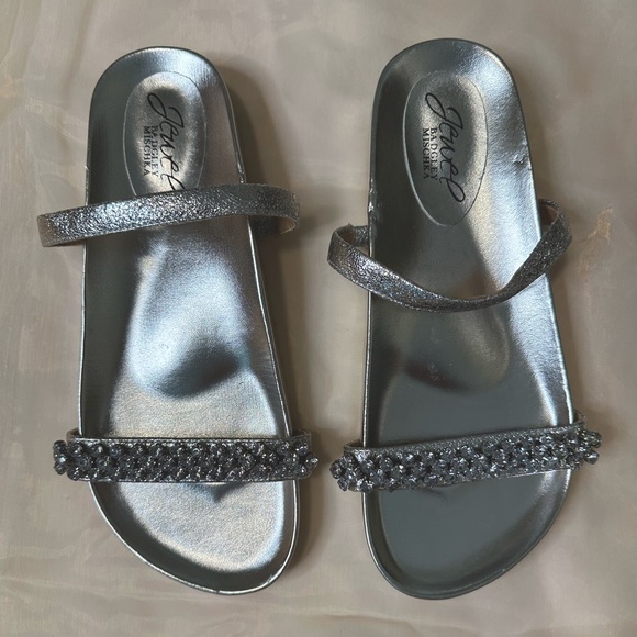 Badgley Mischka Crystal Slide Sandal - Picture 5 of 13